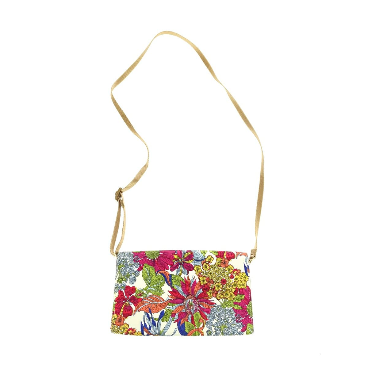 Milesto Shoulder Wallet Liberty Print/Cotton Multi-Color Ladies 2