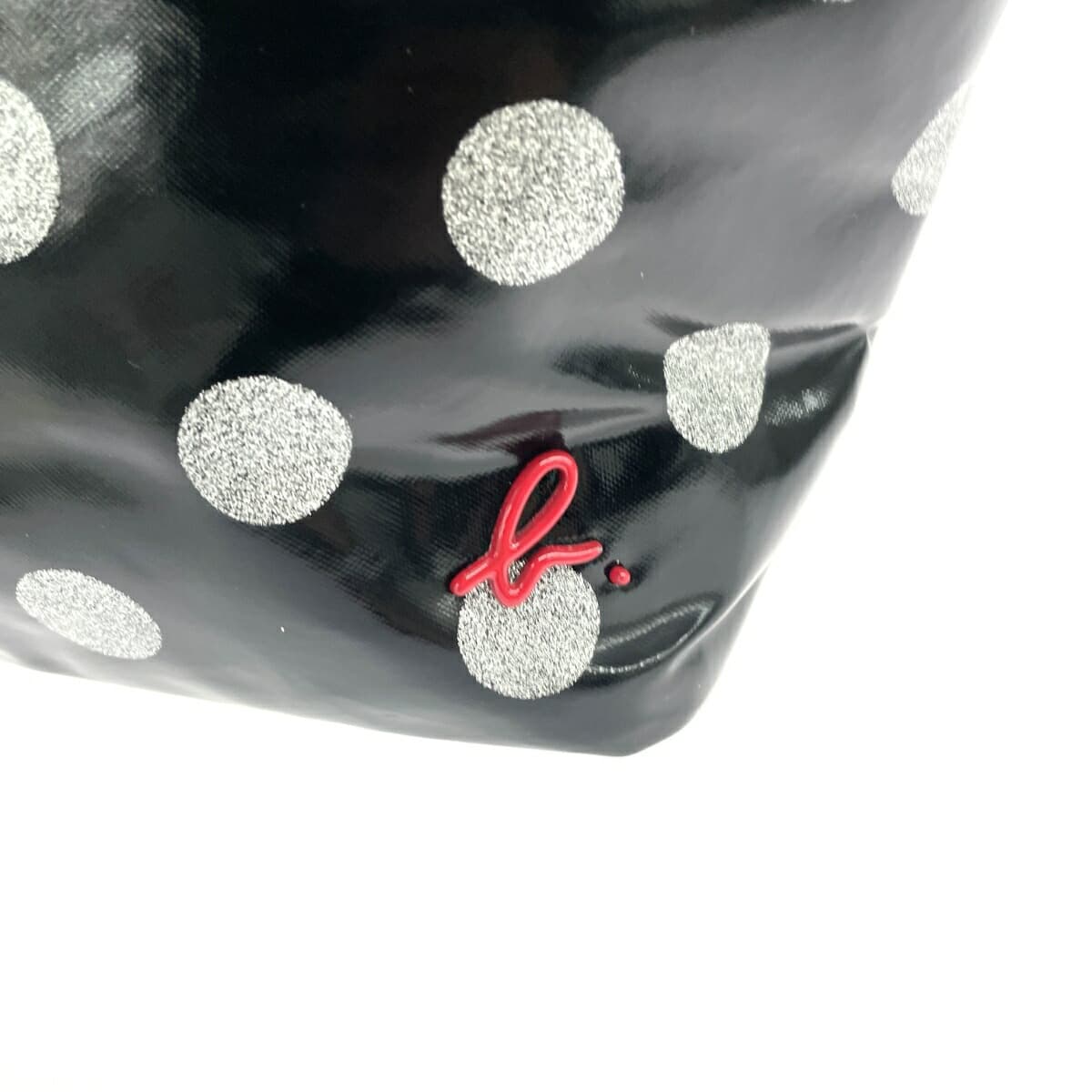agnes b. Agnes B. Tote Bag Dot Pattern/Logo/PVC Black Ladies 7
