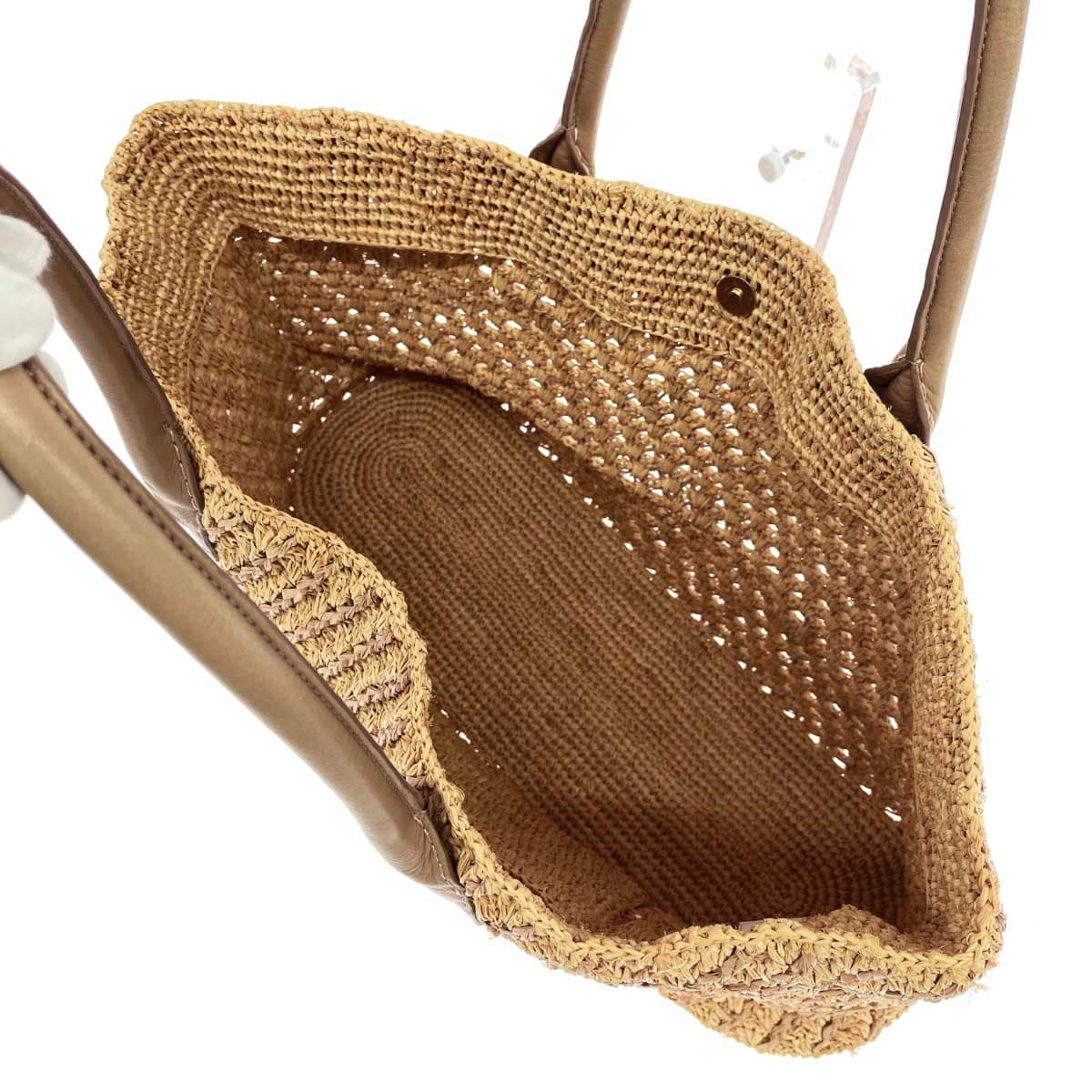 Helen Kaminski Tote Bag Raffia Beige Women's 4