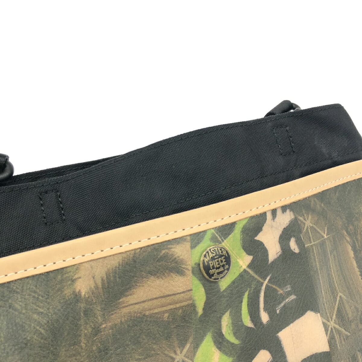 Master-piece shoulder bag in good condition, collaboration with MASAHO ANOTANI, beige, men's 5