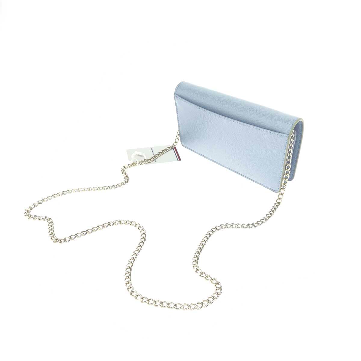 TOMMY HILFIGER Wallet Bag/Chain Shoulder Synthetic Leather Blue Women's 3