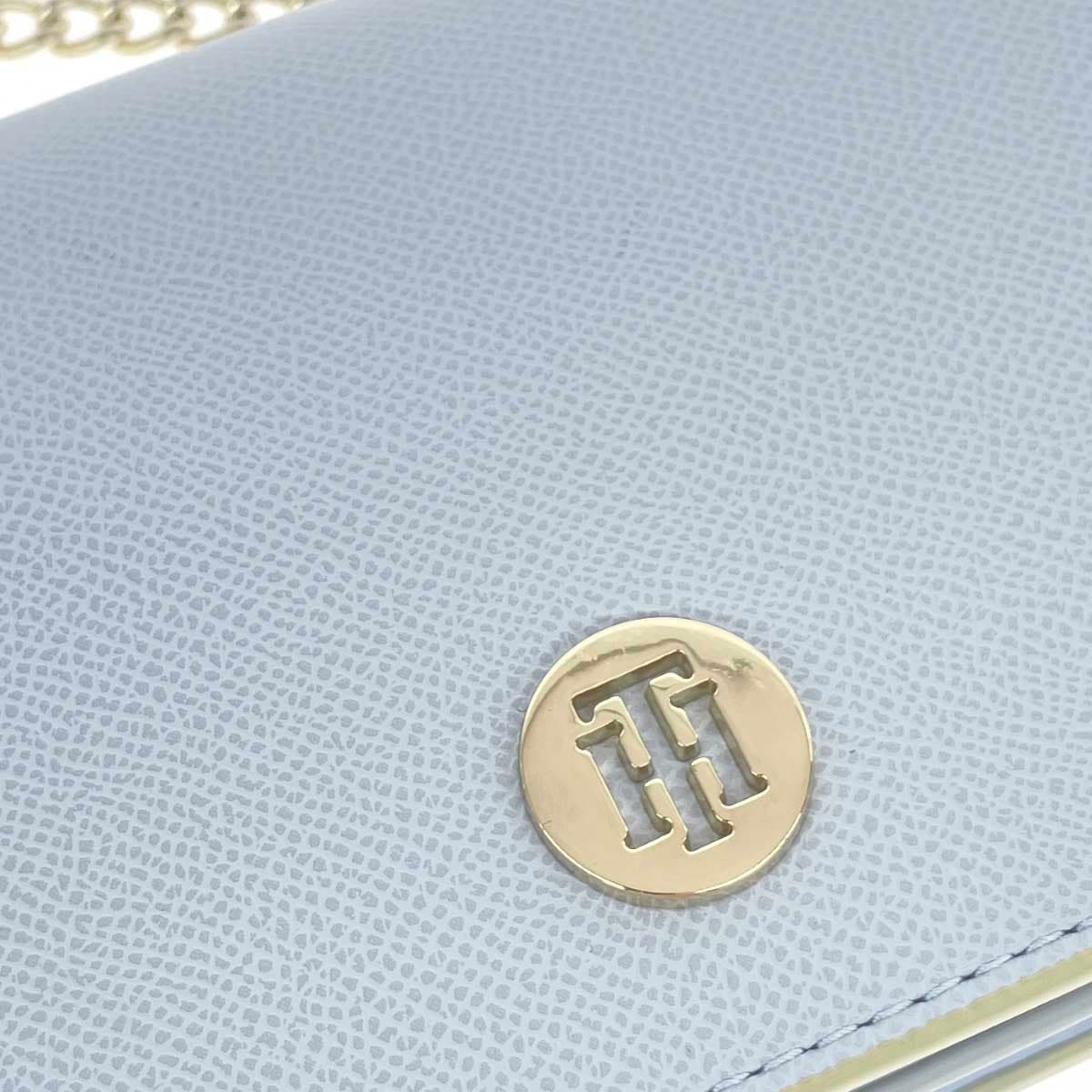TOMMY HILFIGER Wallet Bag/Chain Shoulder Synthetic Leather Blue Women's 5
