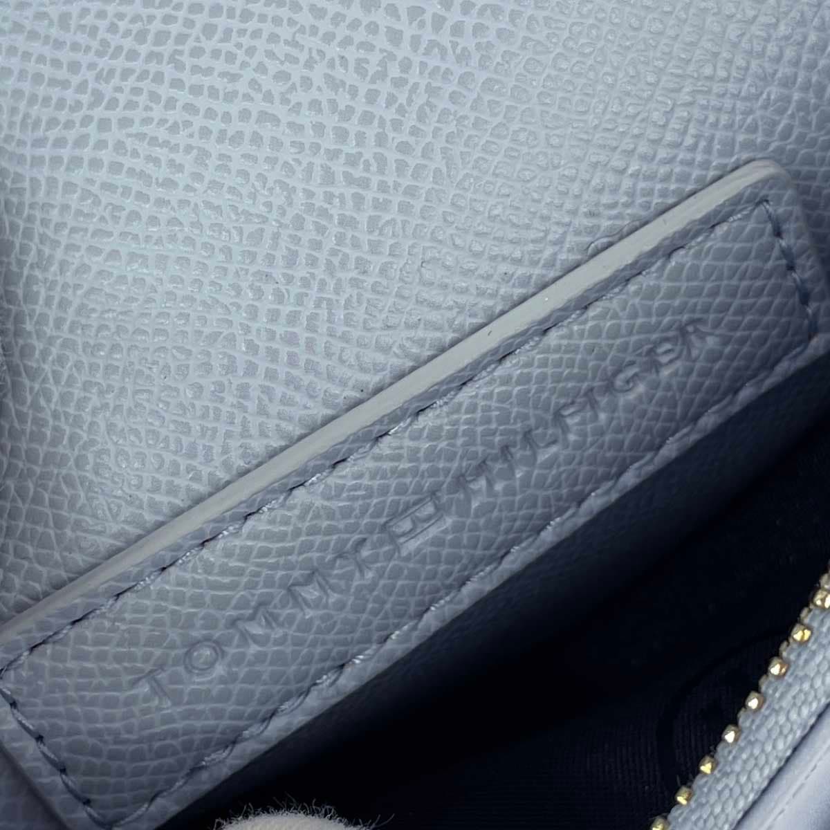 TOMMY HILFIGER Wallet Bag/Chain Shoulder Synthetic Leather Blue Women's 6