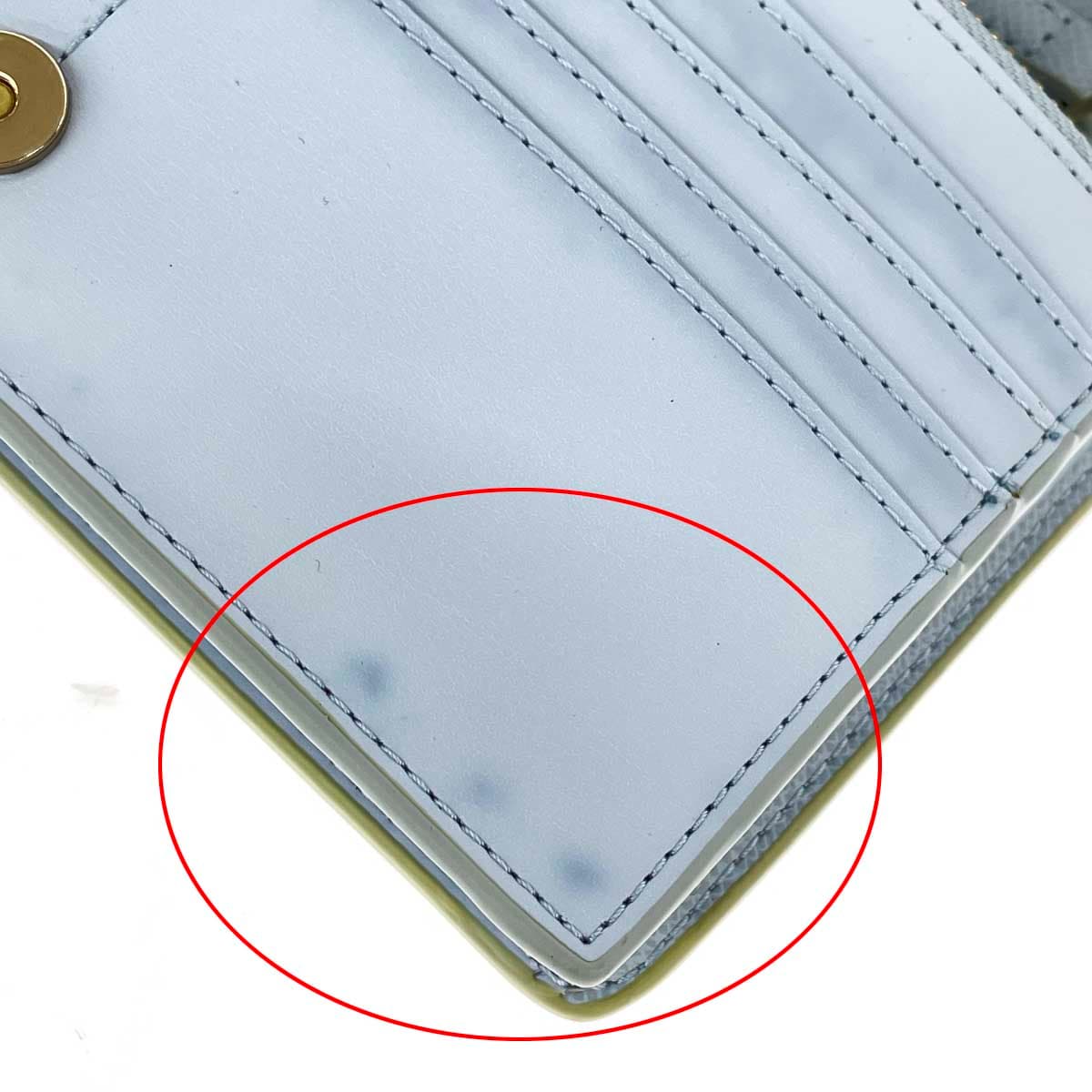 TOMMY HILFIGER Wallet Bag/Chain Shoulder Synthetic Leather Blue Women's 9