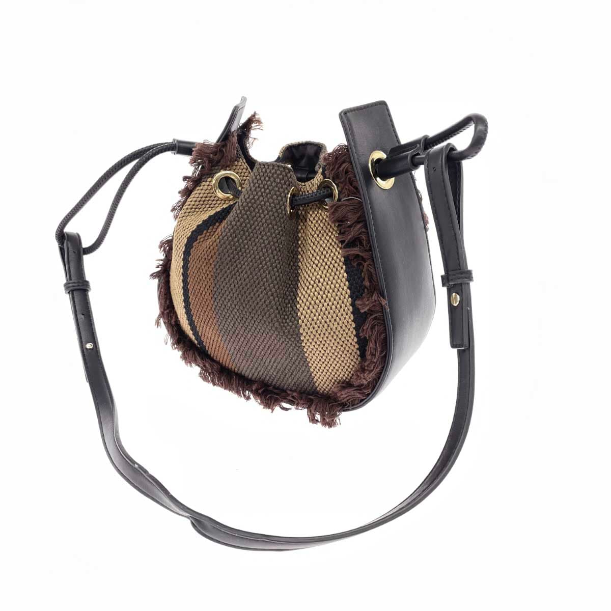 TREASURE TOPKAPI Treasure Topkapi Shoulder Bag / Drawstring Bag, Unused Item, Brown, Women's 3