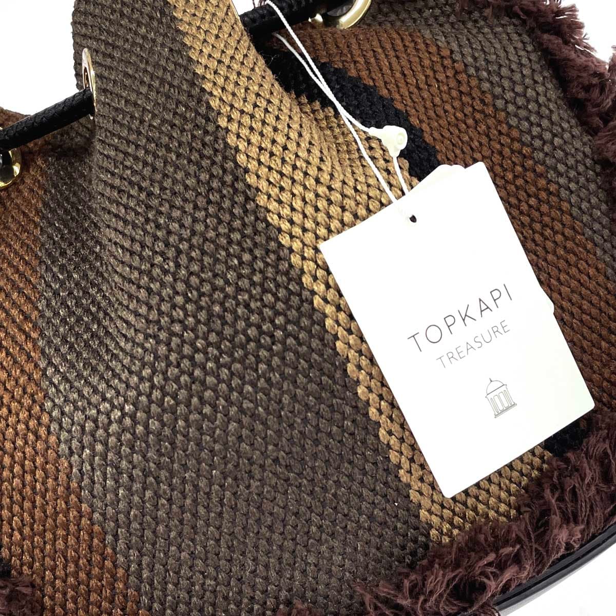 TREASURE TOPKAPI Treasure Topkapi Shoulder Bag / Drawstring Bag, Unused Item, Brown, Women's 5