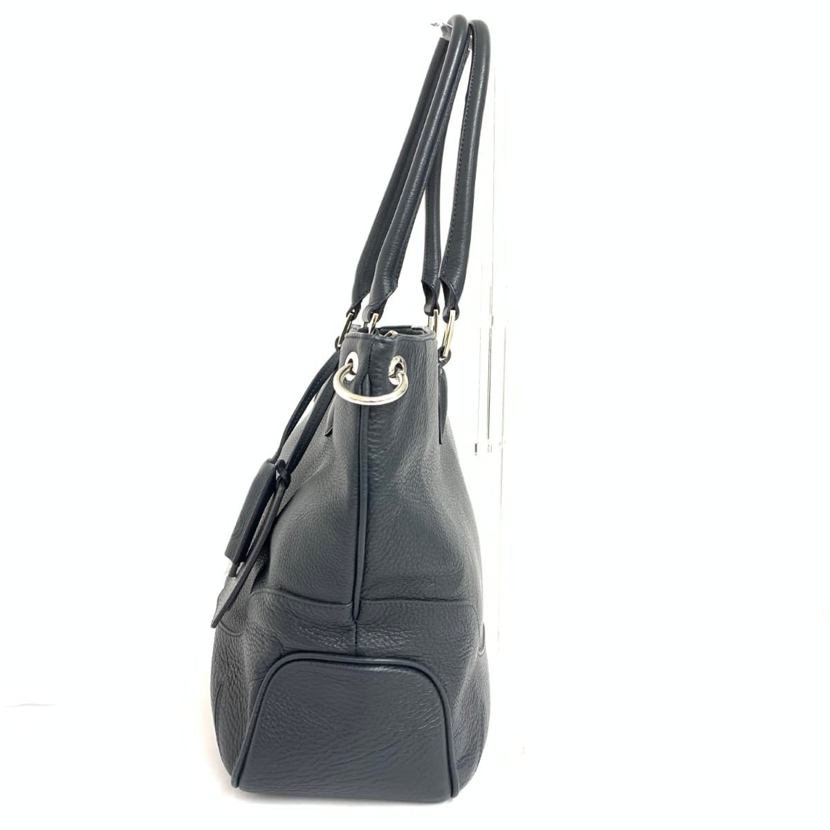 PELLE MORBIDA Tote Bag Leather Navy Unisex 2