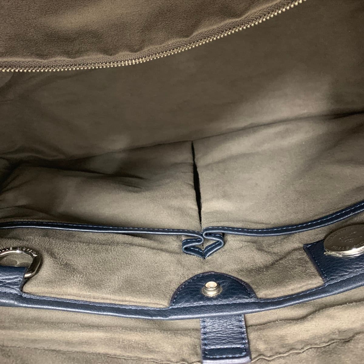 PELLE MORBIDA Tote Bag Leather Navy Unisex 4