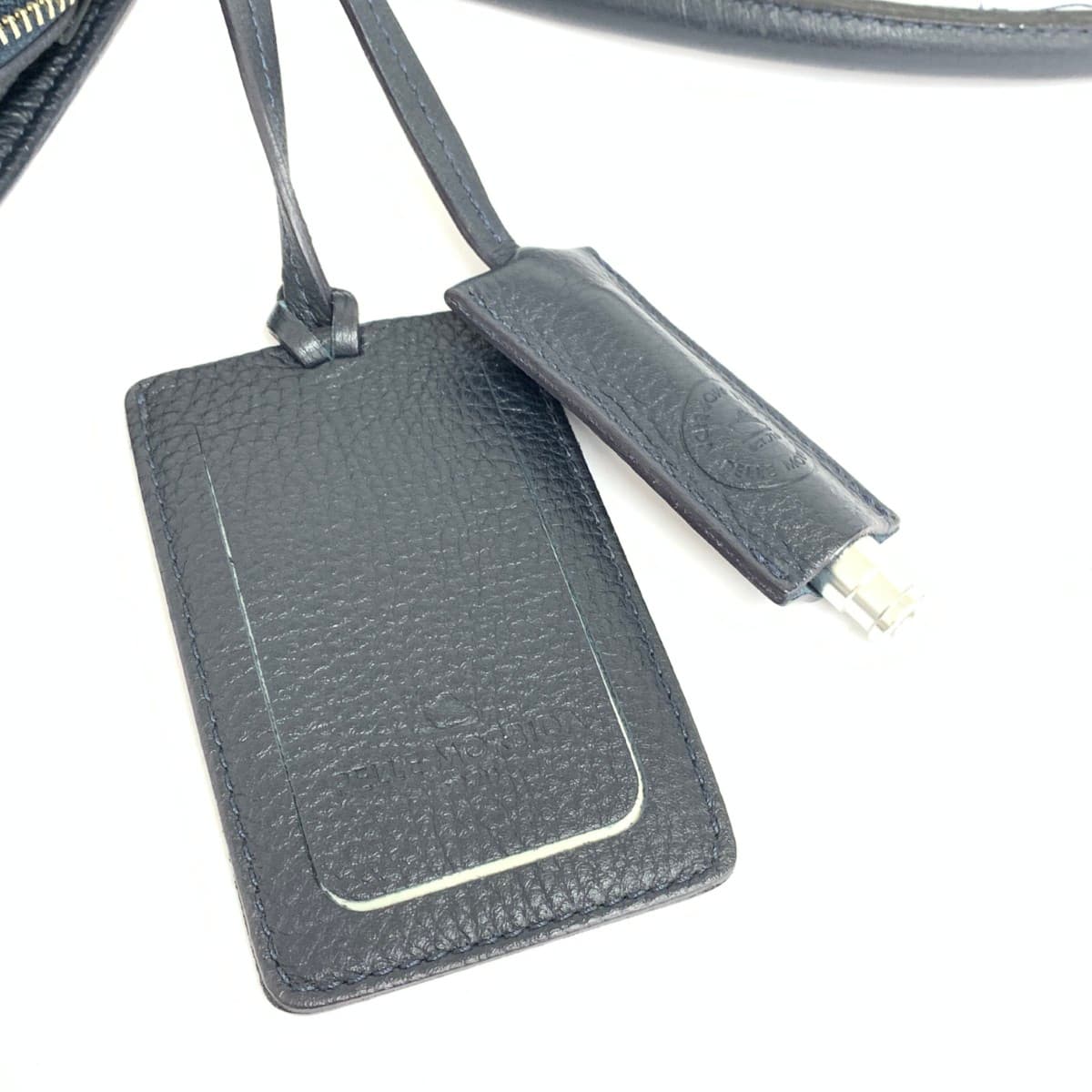 PELLE MORBIDA Tote Bag Leather Navy Unisex 7