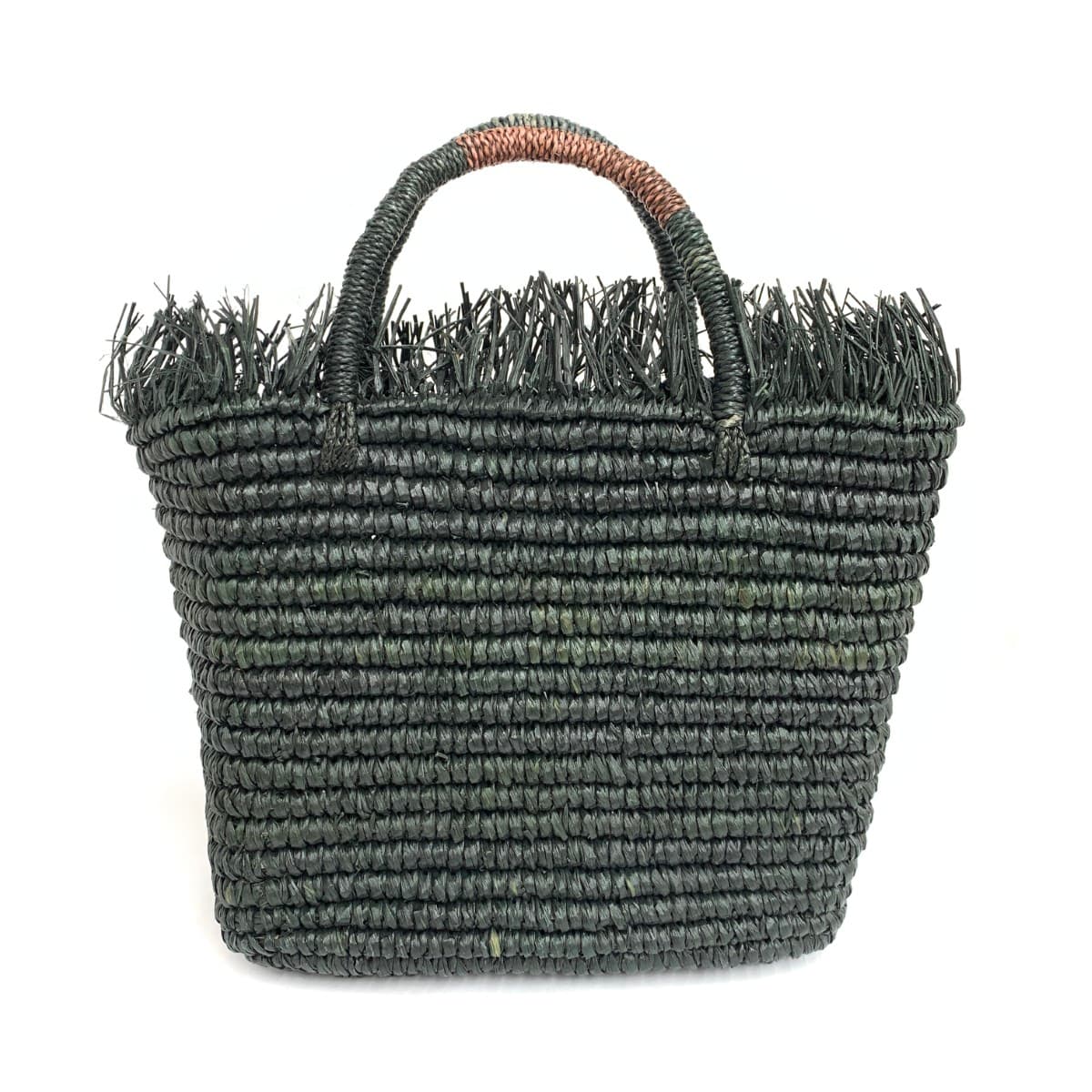 SENSI STUDIO Handbag Raffia Black Women's