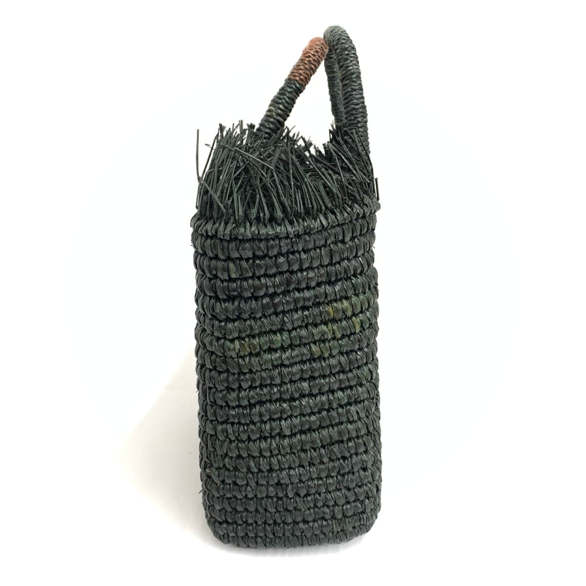 SENSI STUDIO Handbag Raffia Black Women's 2