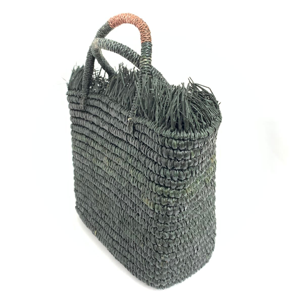 SENSI STUDIO Handbag Raffia Black Women's 3