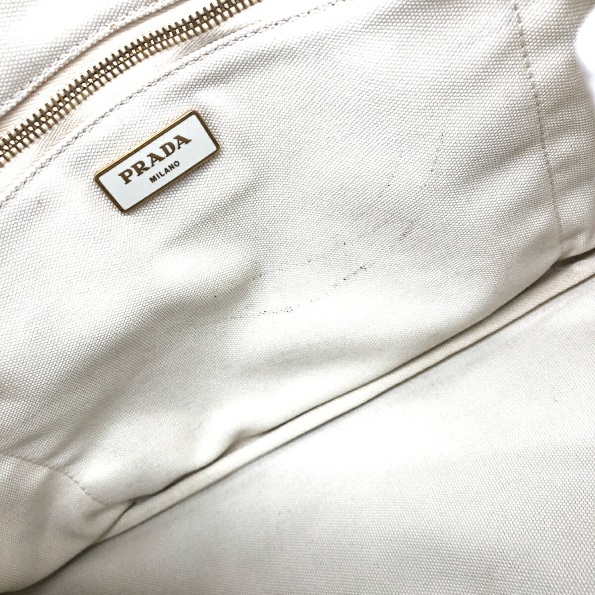 PRADA Canapa Canvas White Ladies 6