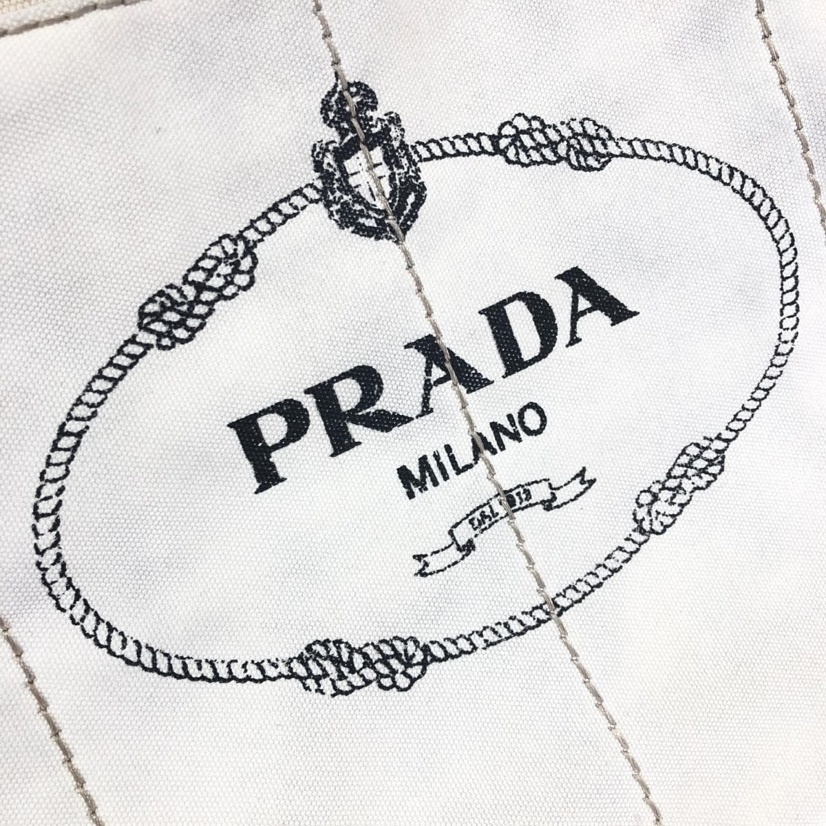 PRADA Canapa Canvas White Ladies 7