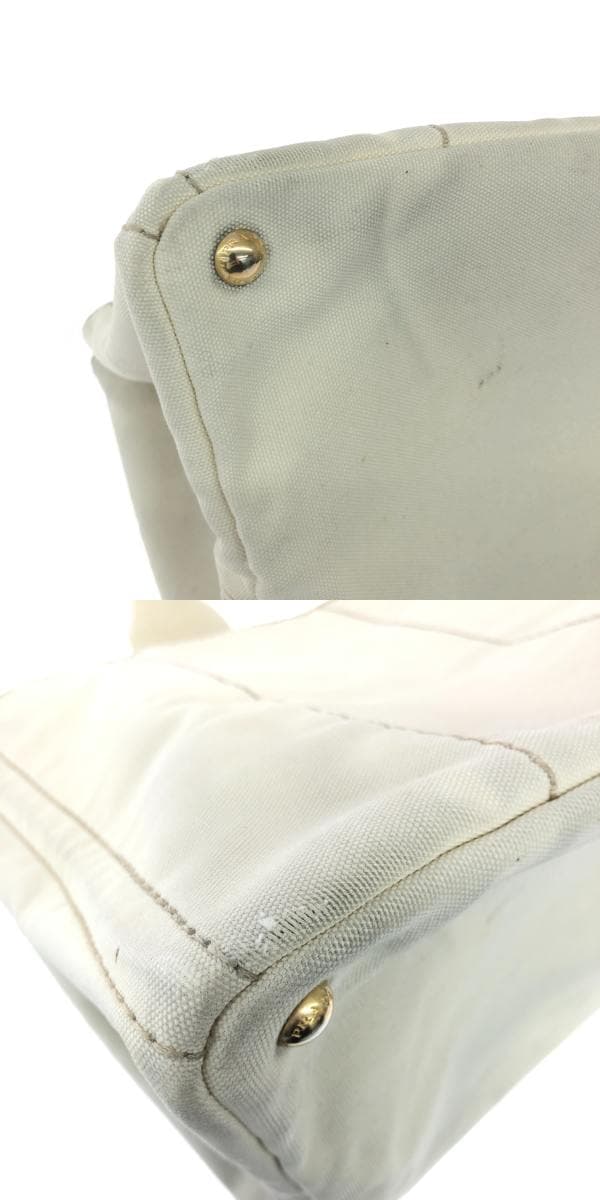 PRADA Canapa Canvas White Ladies 9