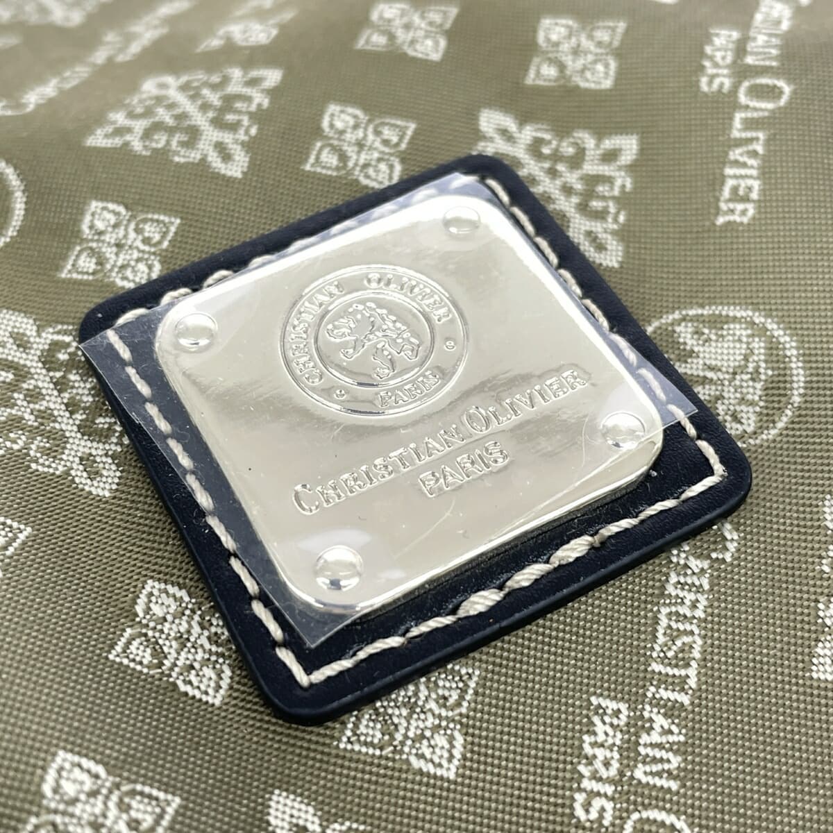 CHRISTIAN OLIVIER 2WAY Tote Bag Like New Monogram/Nylon/Olive Women's 5