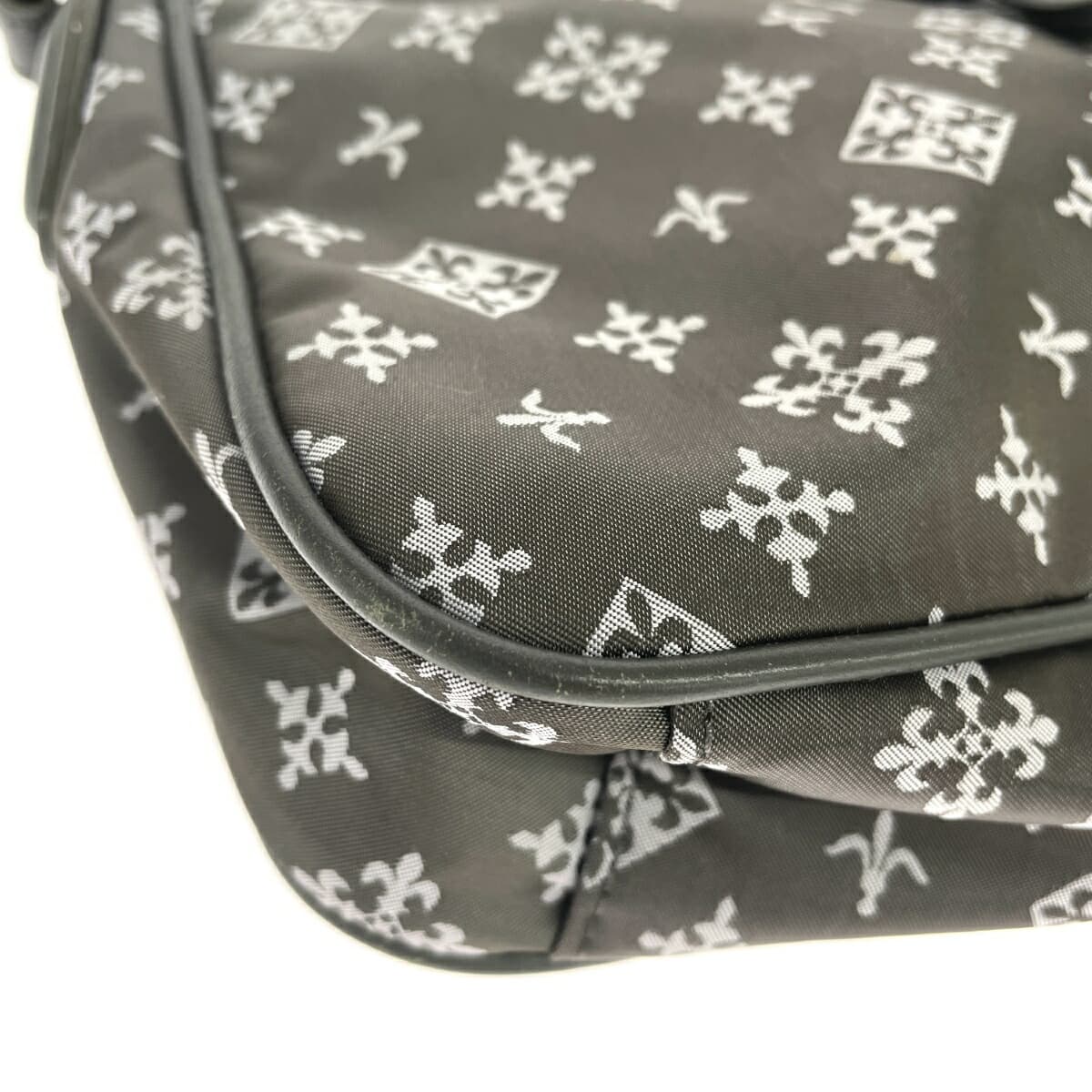 Russet Rassit Shoulder Bag Monogram Nylon Gray Women's 9