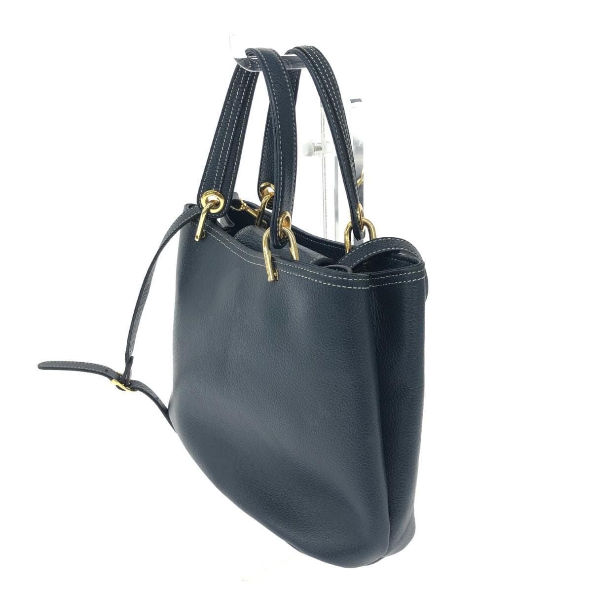 DAKOTA 2WAY Tote Bag Leather Navy for Women 3