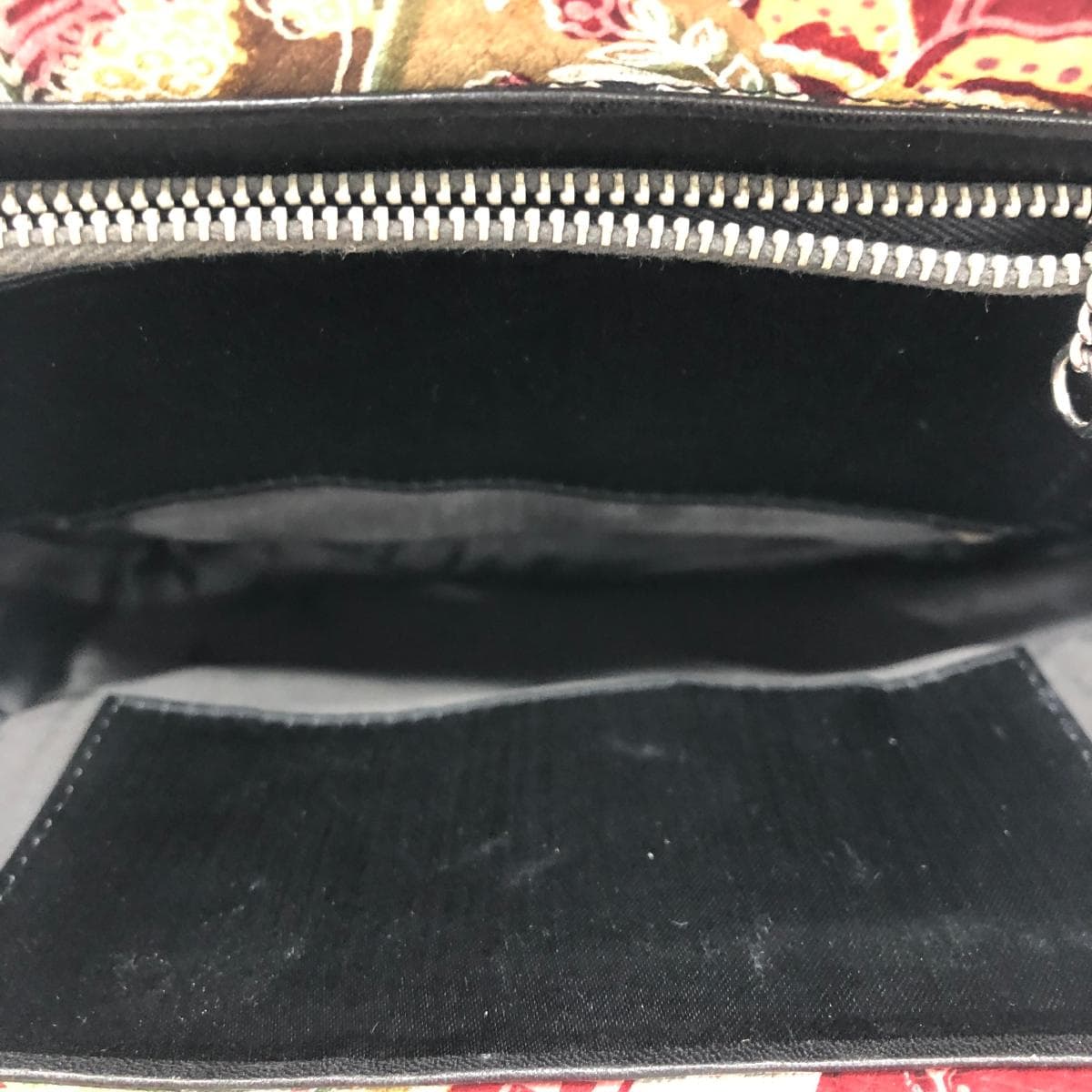 Frame purse handbag, traditional Japanese style / floral pattern / leather, red, for women 4