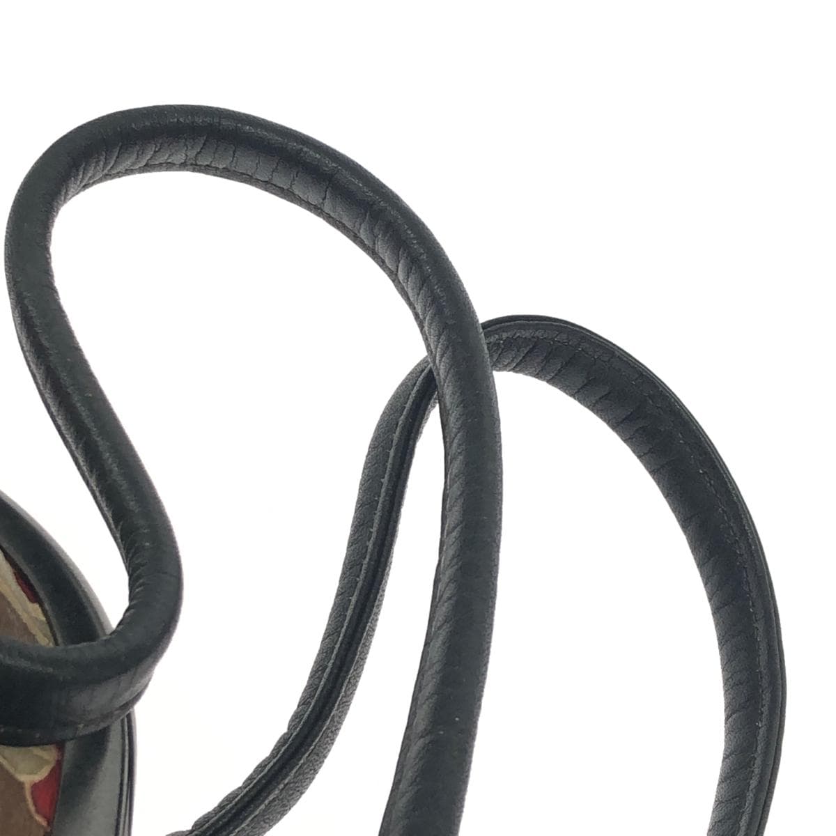 Frame purse handbag, traditional Japanese style / floral pattern / leather, red, for women 5