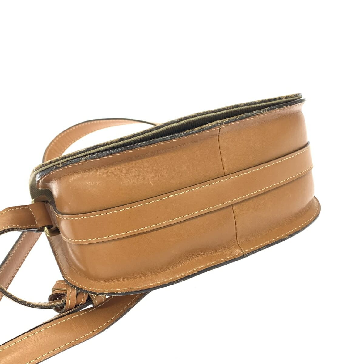 CALVIN KLEIN Shoulder Bag Vintage/Leather Brown Women's 4