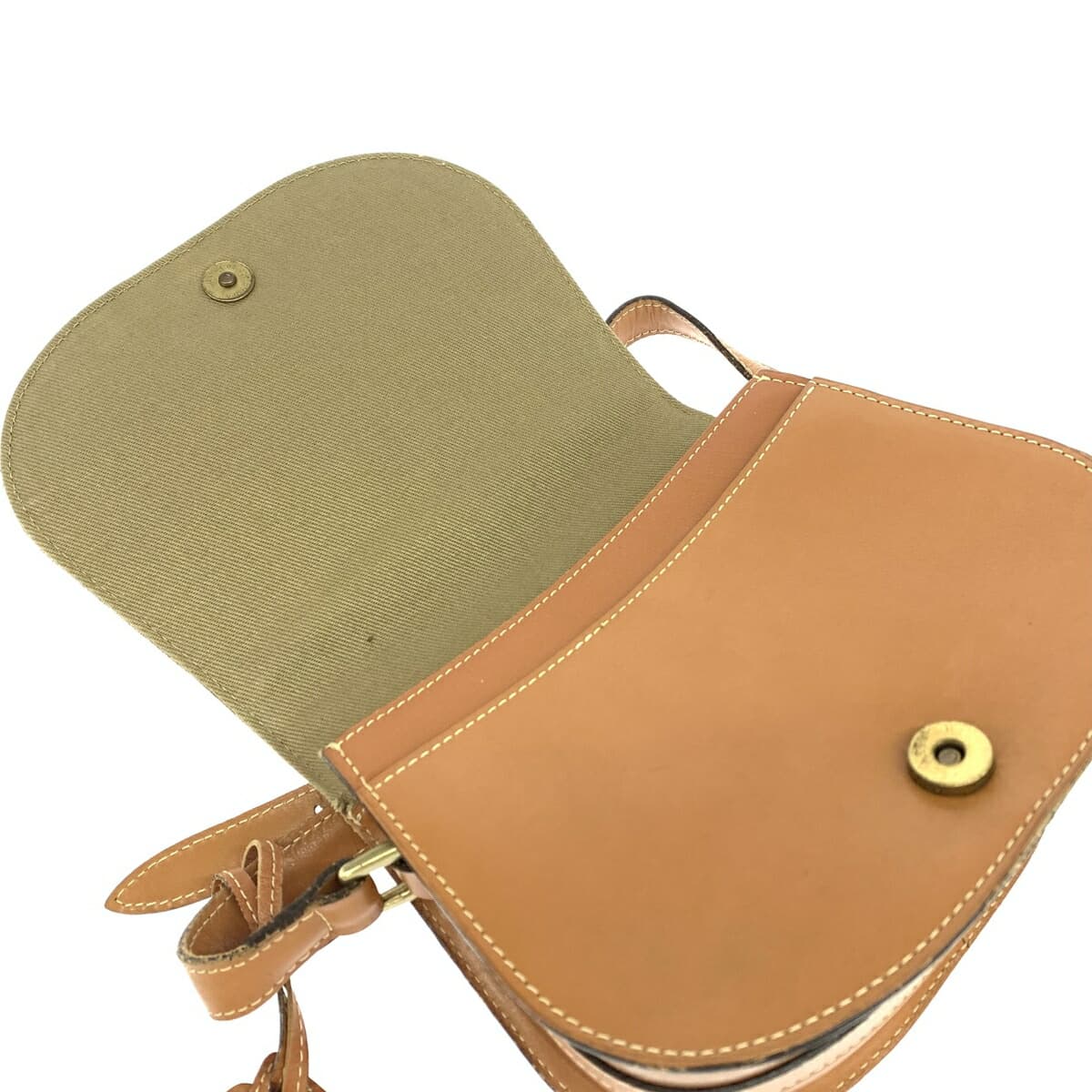 CALVIN KLEIN Shoulder Bag Vintage/Leather Brown Women's 5