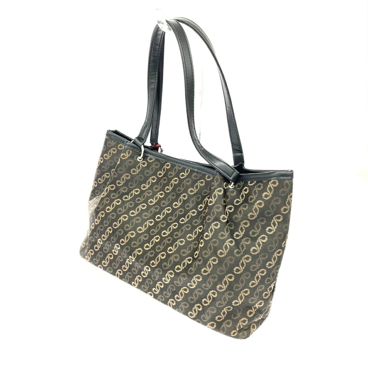 ROBERTA DI CAMERINO Tote Bag in Good Condition Nylon Black/Brown for Women 3