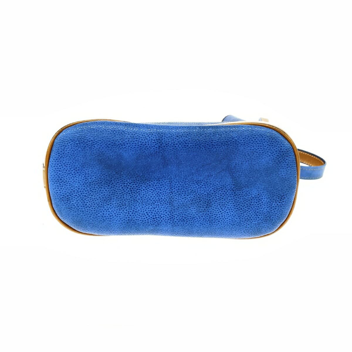 LANCEL Drawstring Shoulder Bag Logo/PVC Vintage Blue Women's 4