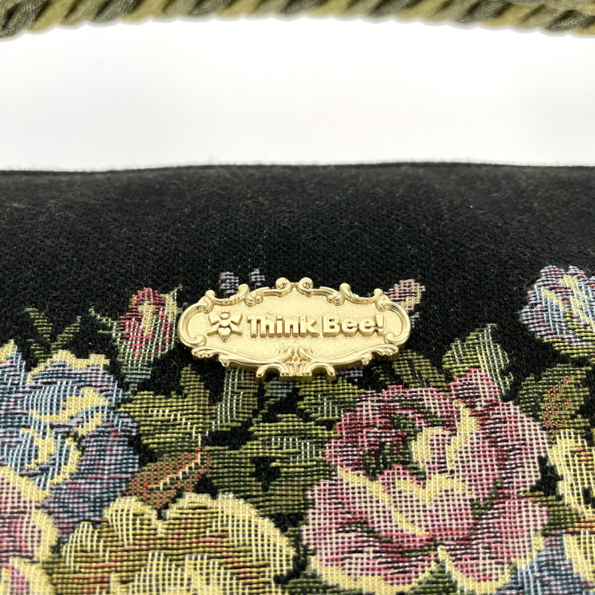 Think Bee Board Bag, unused, floral bouquet, tapestry, black, ladies 6