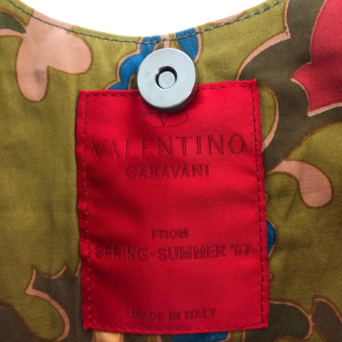 Valentino Garavani '67 Reissue Pattern Tote Bag Khaki Ladies 7