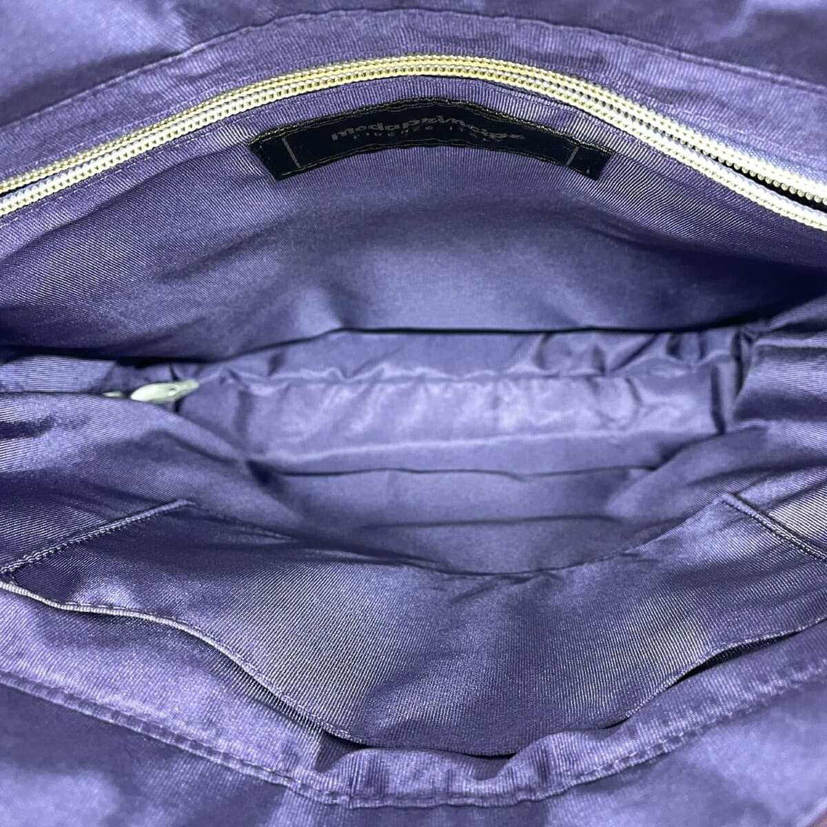 modaprincipe Tote Bag in Excellent Condition Nylon × Enamel Purple for Women 4