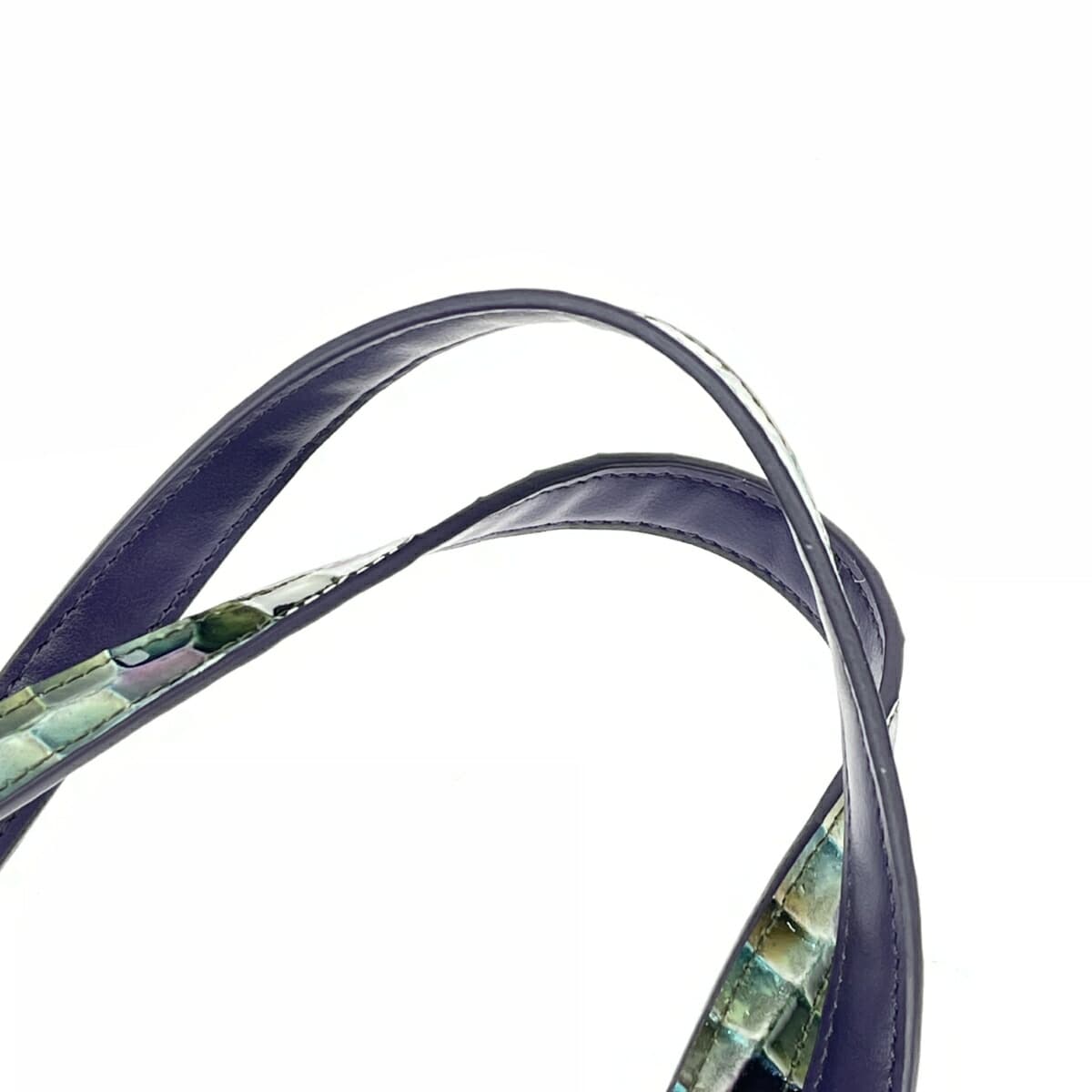 modaprincipe Tote Bag in Excellent Condition Nylon × Enamel Purple for Women 5