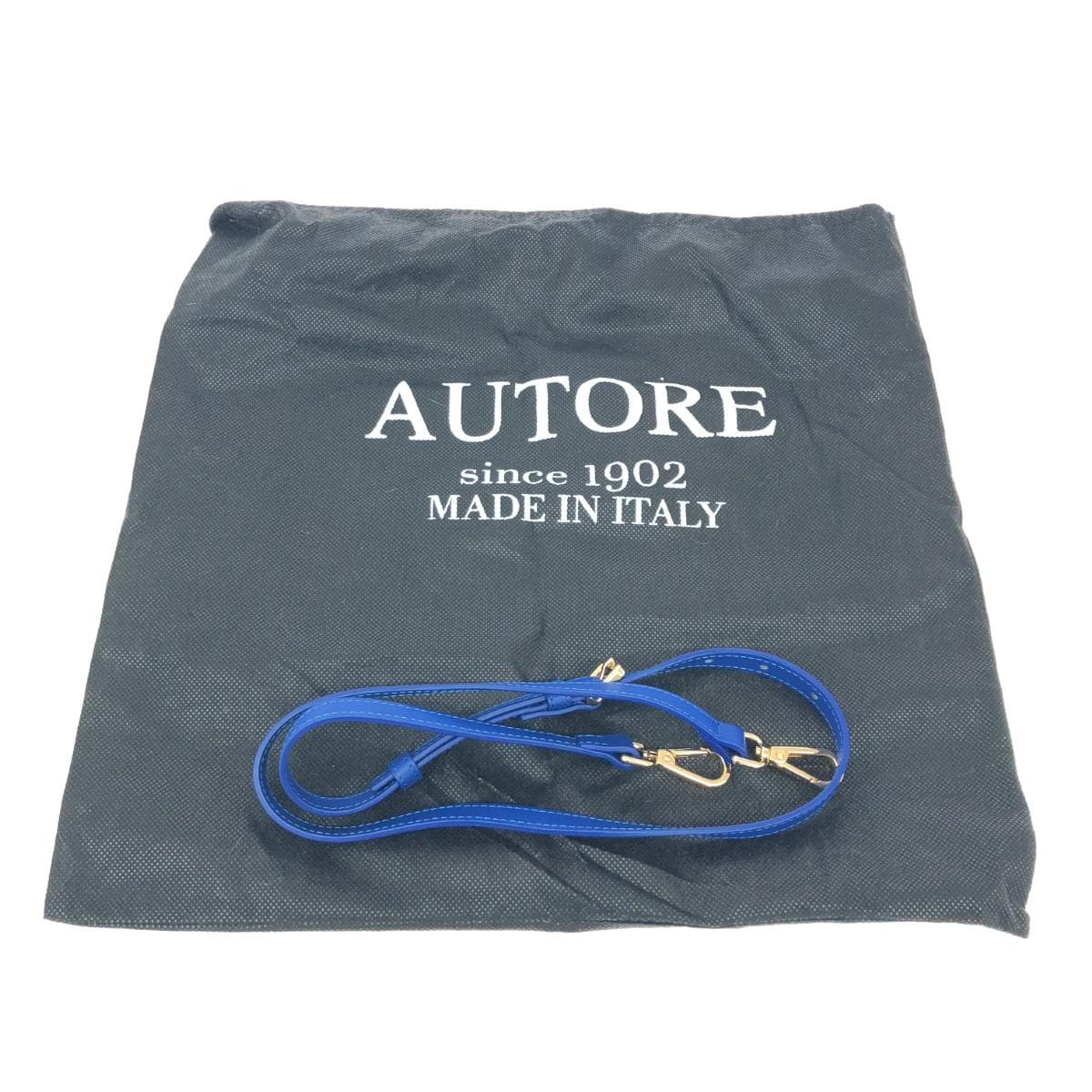 AUTORE 2WAY Bag Good Condition Leather Blue Women's 8