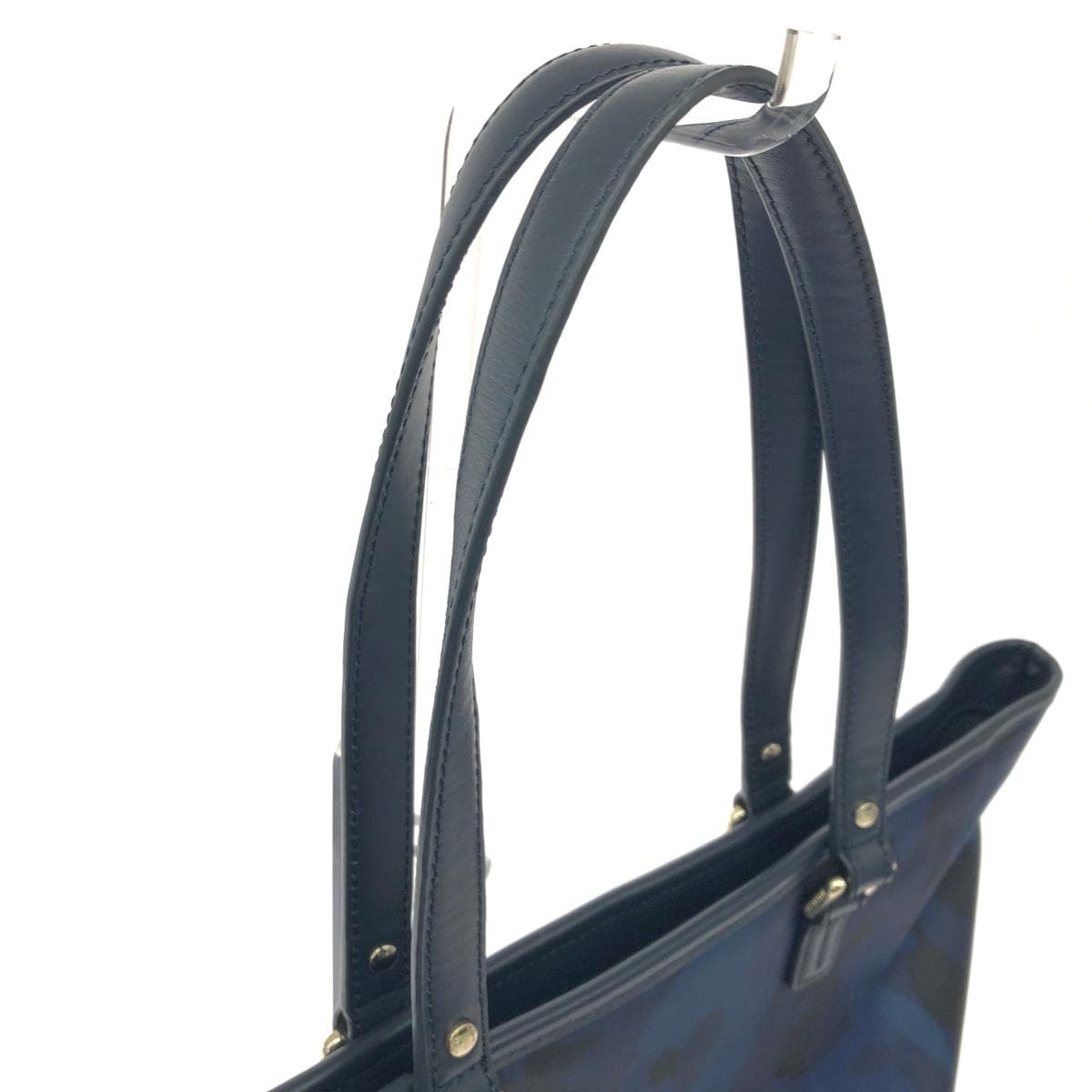 TOMMY HILFIGER Tote Bag and Clutch Bag Set Camouflage Nylon Navy Men's 4