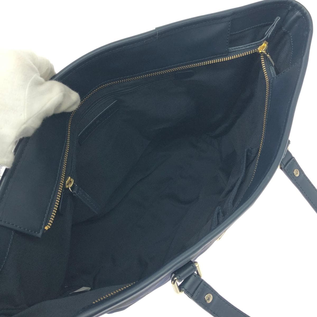 TOMMY HILFIGER Tote Bag and Clutch Bag Set Camouflage Nylon Navy Men's 6