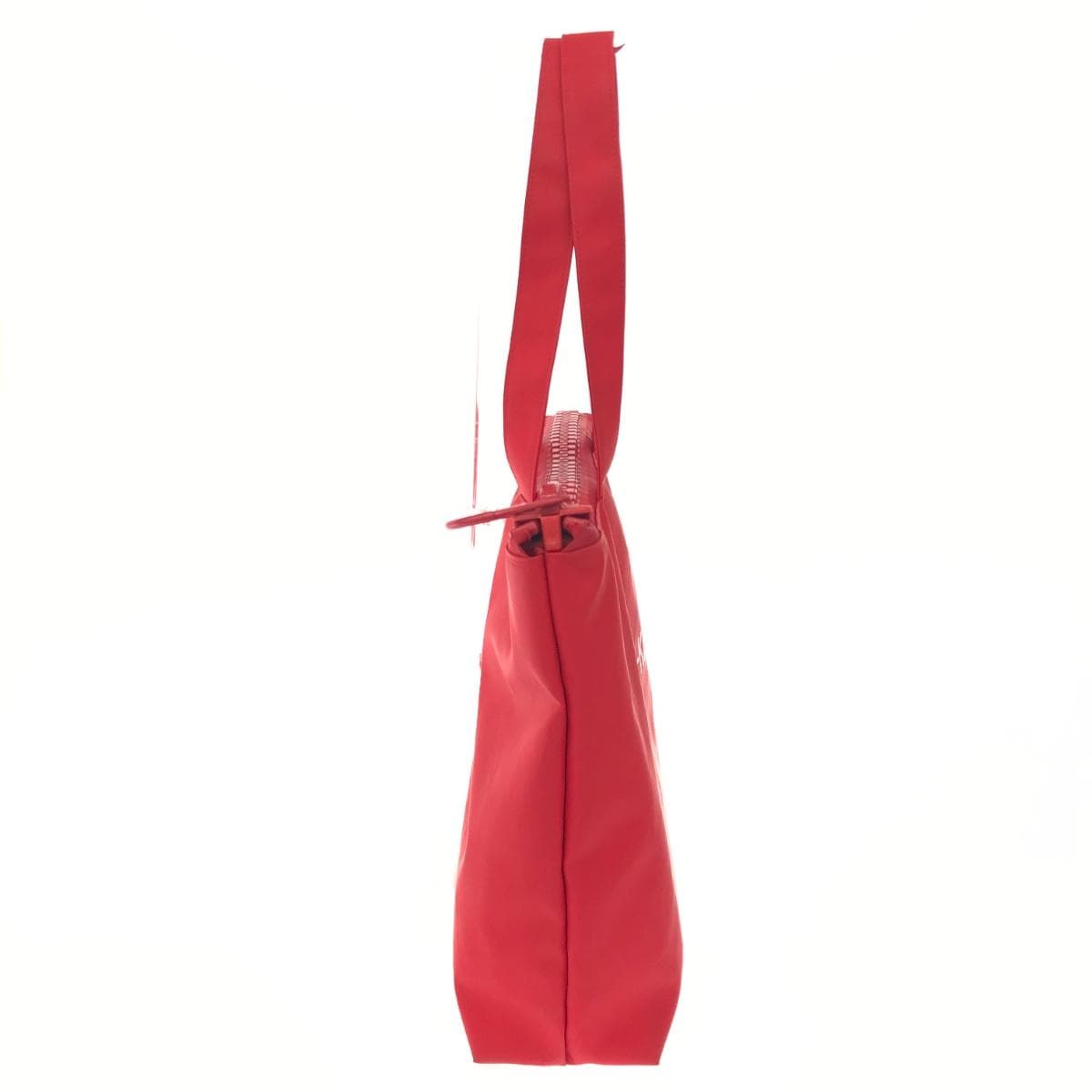 Kawakawa Rubber Tote Bag Big Zipper PVC Red Ladies 2