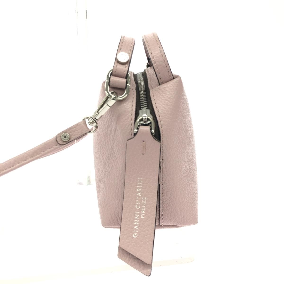 GIANNI CHIARINI 2WAY Mini Shoulder Bag / Alifa S Leather Pink Beige Women's 2