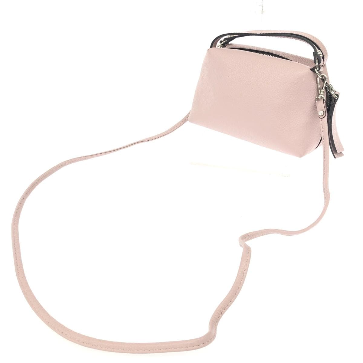 GIANNI CHIARINI 2WAY Mini Shoulder Bag / Alifa S Leather Pink Beige Women's 3
