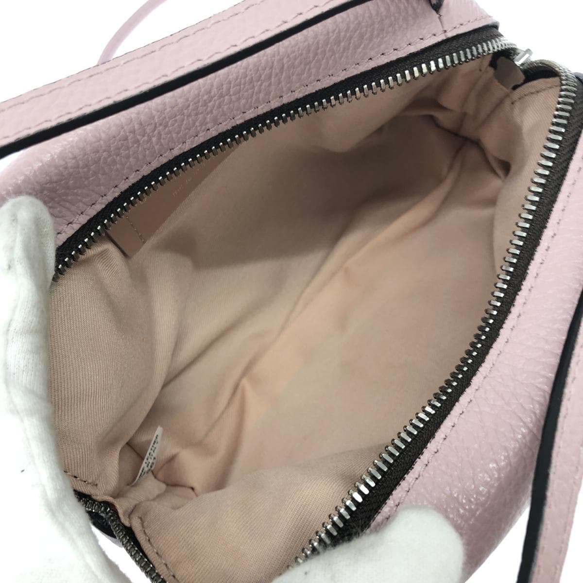 GIANNI CHIARINI 2WAY Mini Shoulder Bag / Alifa S Leather Pink Beige Women's 5