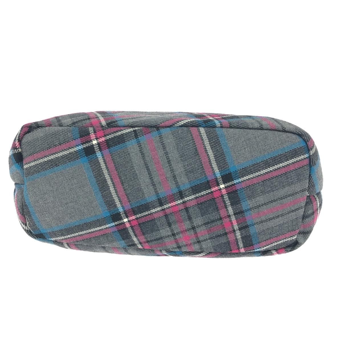 The Scotch House tote bag in good condition, featuring icon embroidery/check pattern/tweed, gray, for ladies 5