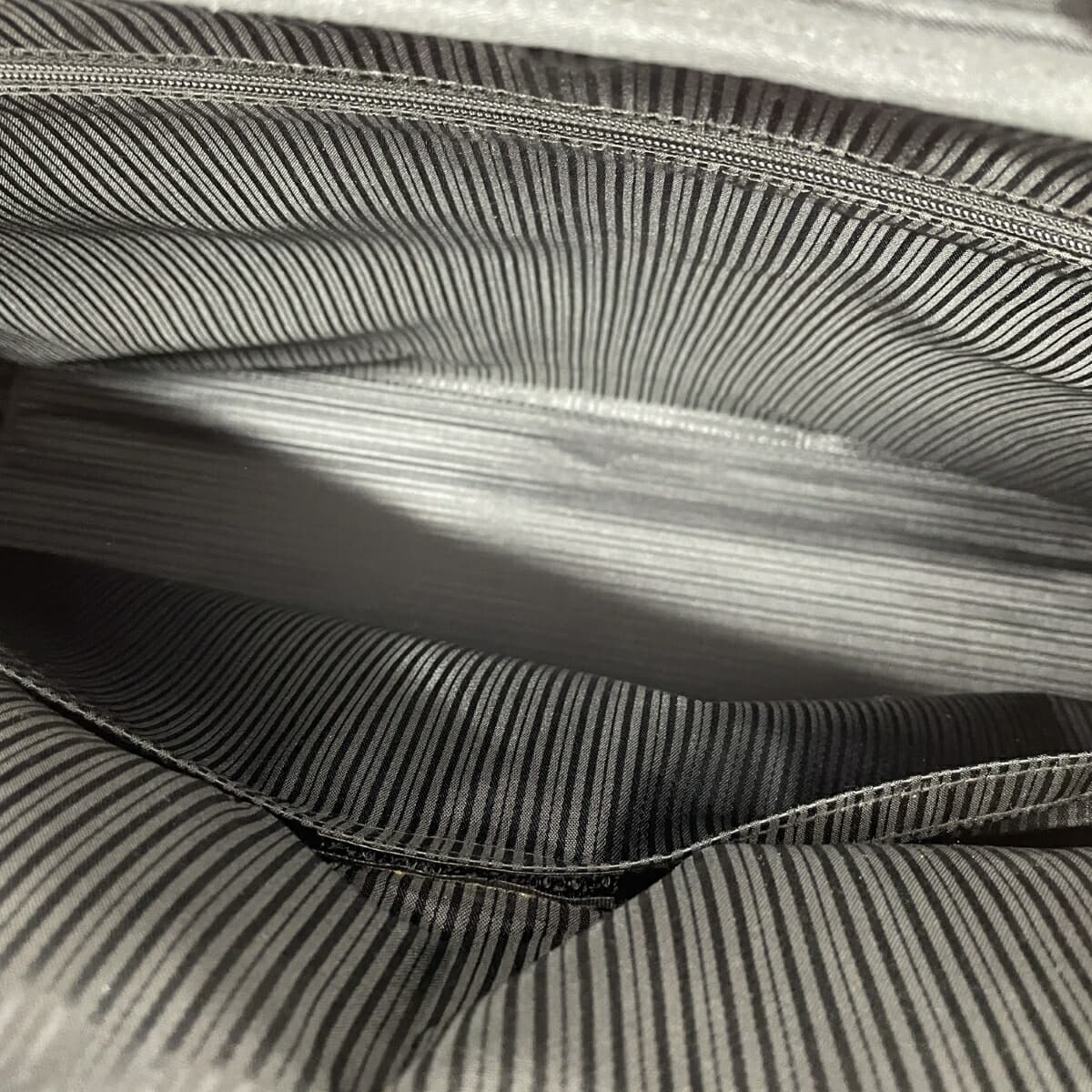 LANVIN 2WAY Business Bag Nylon × Leather Black Men's 4