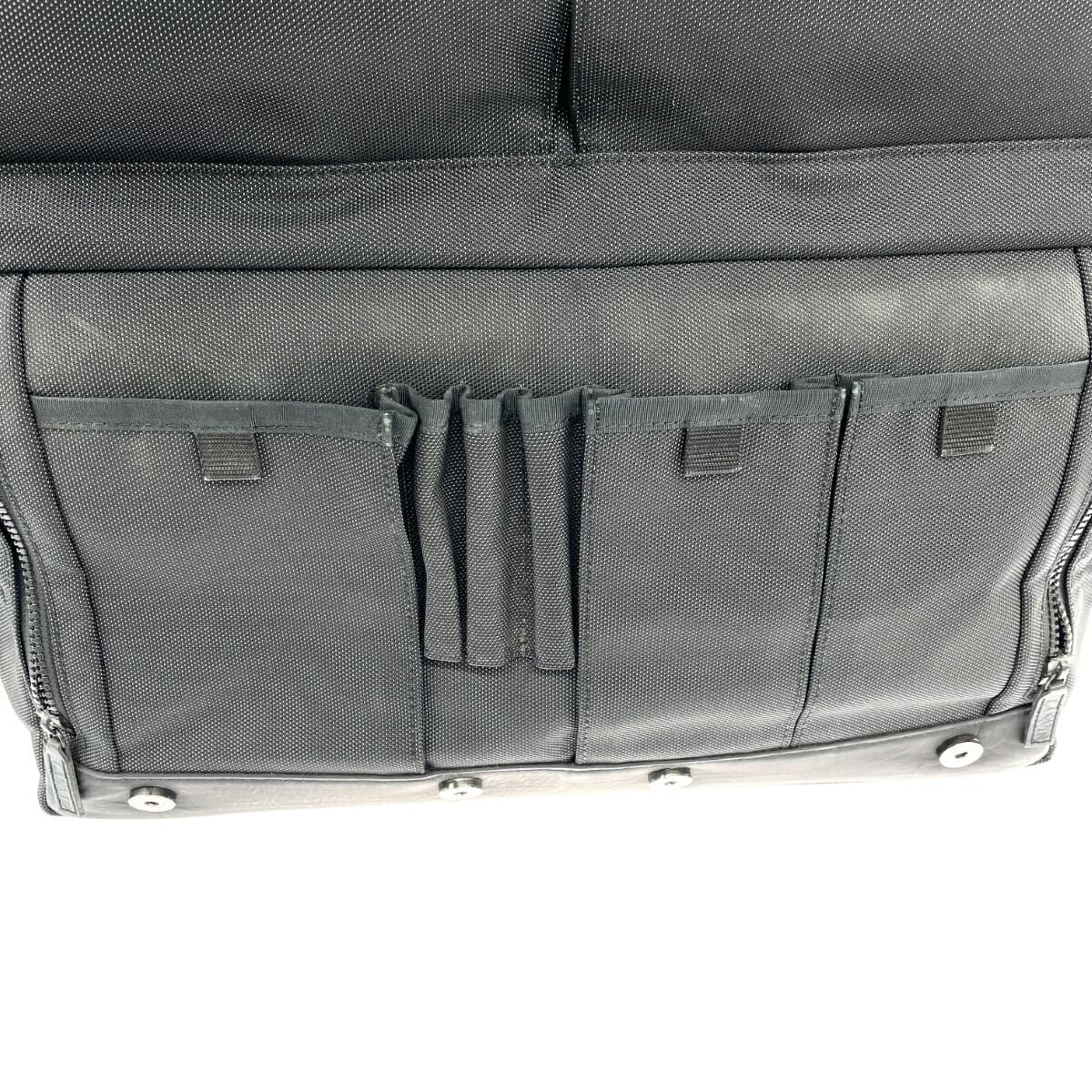 LANVIN 2WAY Business Bag Nylon × Leather Black Men's 6