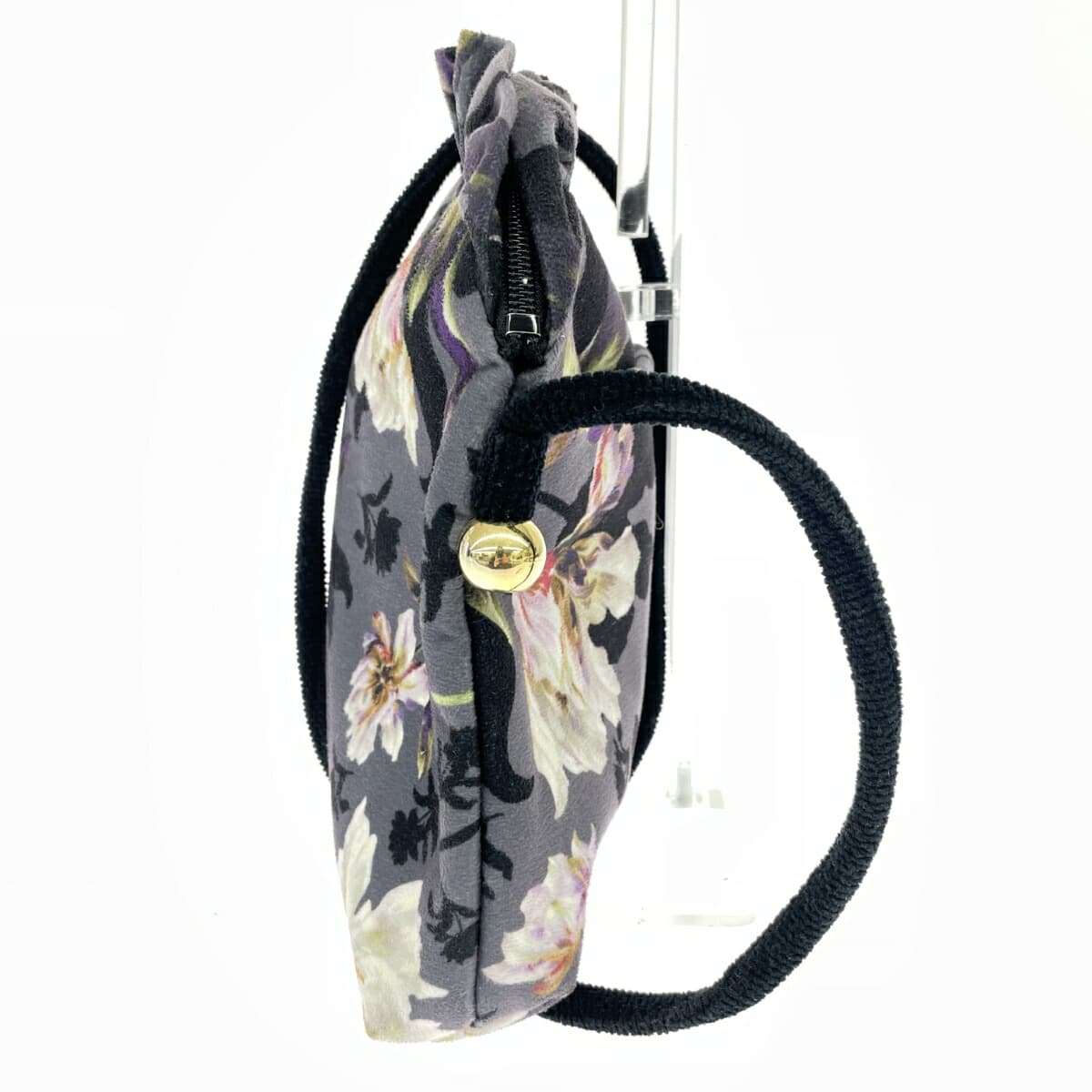 FEILER Shoulder Bag Flower Gray Ladies 2