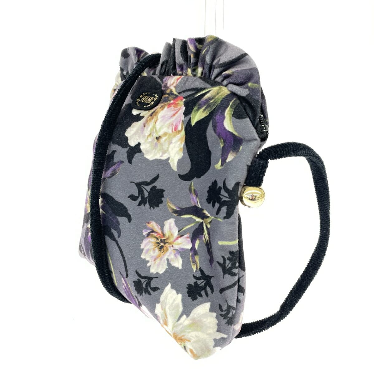FEILER Shoulder Bag Flower Gray Ladies 3