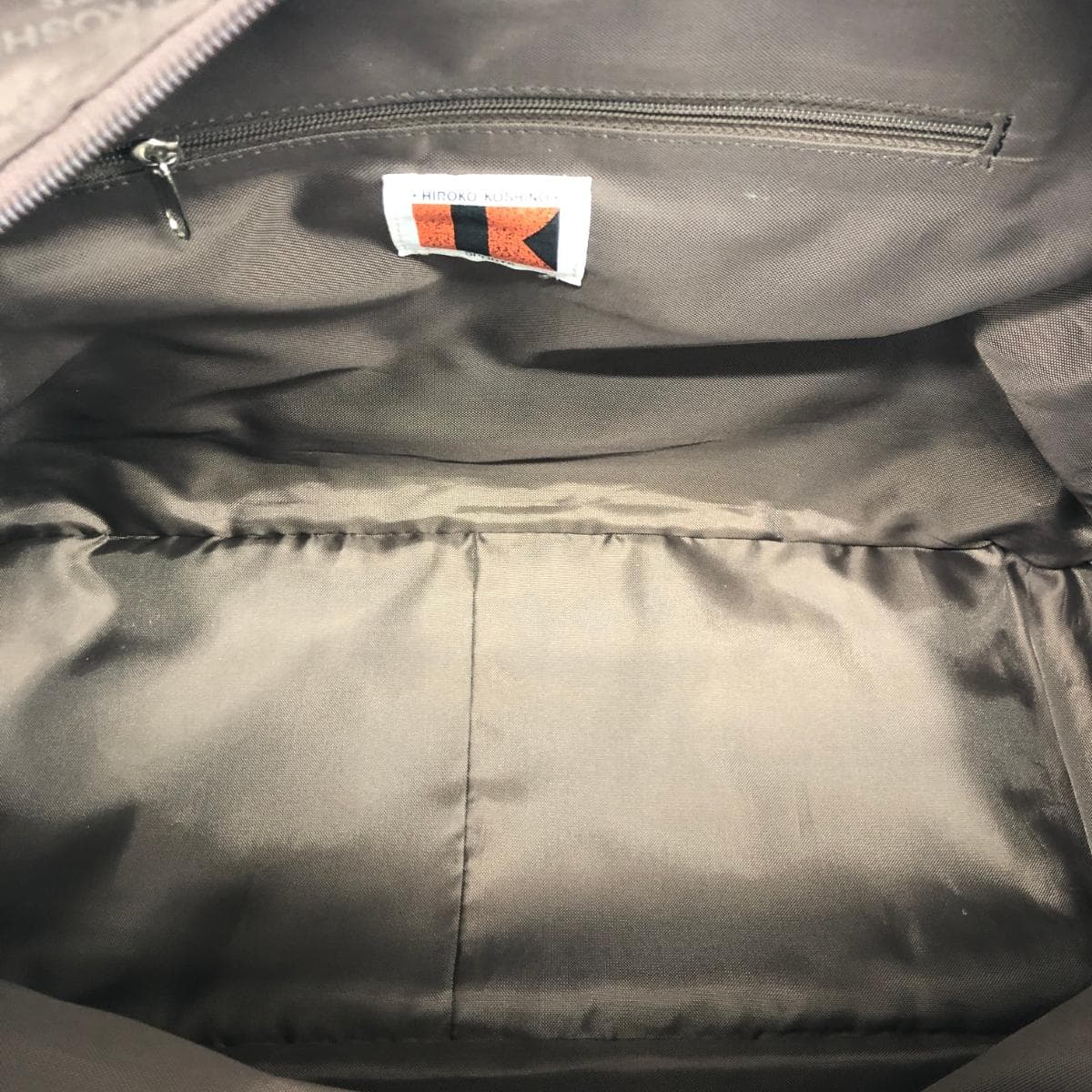 HIROKO KOSHINO 2WAY Boston Bag/Shoulder Set Total Logo/Nylon/Dark Brown Women's 3