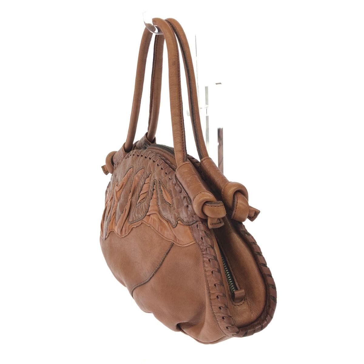 IBIZA Ibiza Handbag Leather Brown Women's 3