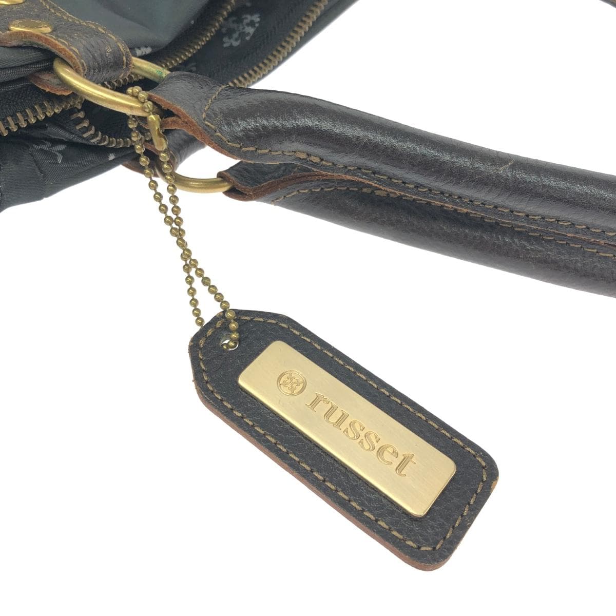 russet LACIT 2WAY tote bag Monogram/Nylon/Olive Women's 7