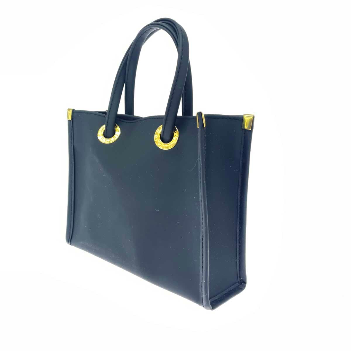 FENDI Mini Bag & Handkerchief Set Like New Zucca Pattern 085-3001 Black Ladies 3