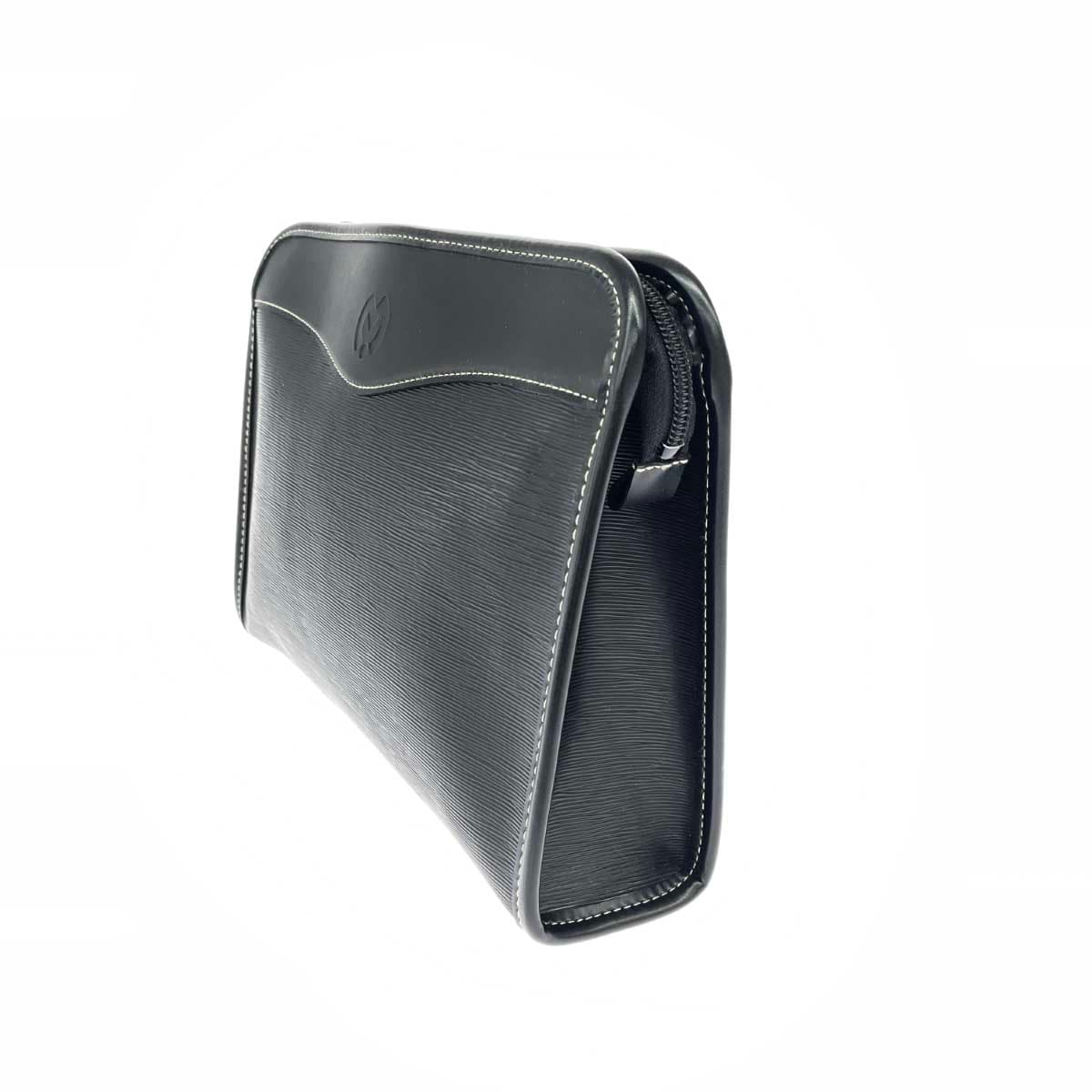 MILA SCHON Second Bag Clutch Bag Good Condition Logo/PVC Black Men's 2