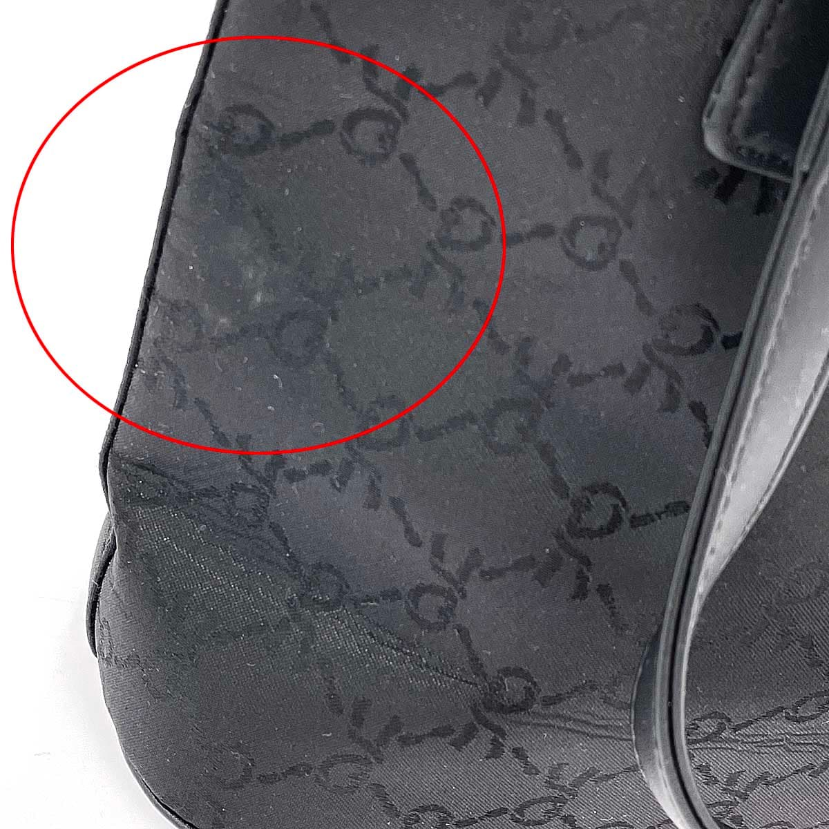 ROBERTA DI CAMERINO Mini Tote Bag Like New R Logo/Nylon Black Ladies 7